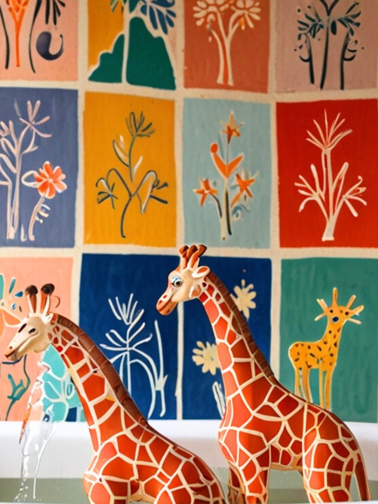 Giraffes In The Jungle
