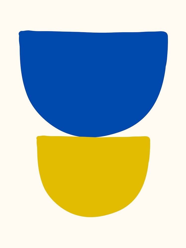 Blue And Yellow Bowl