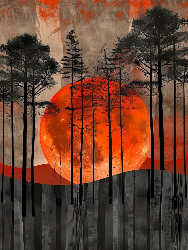 Red Moon In The Forest 1