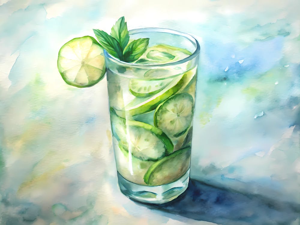 Watercolour Of A Drink 1