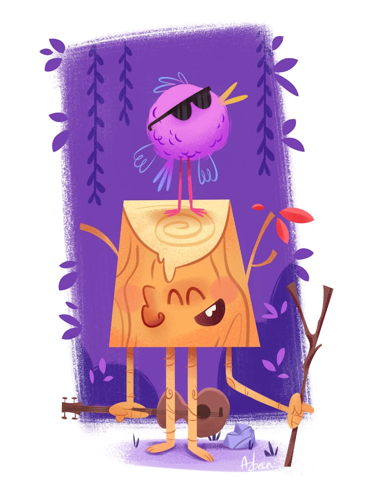 Bird And A Tree cartoon