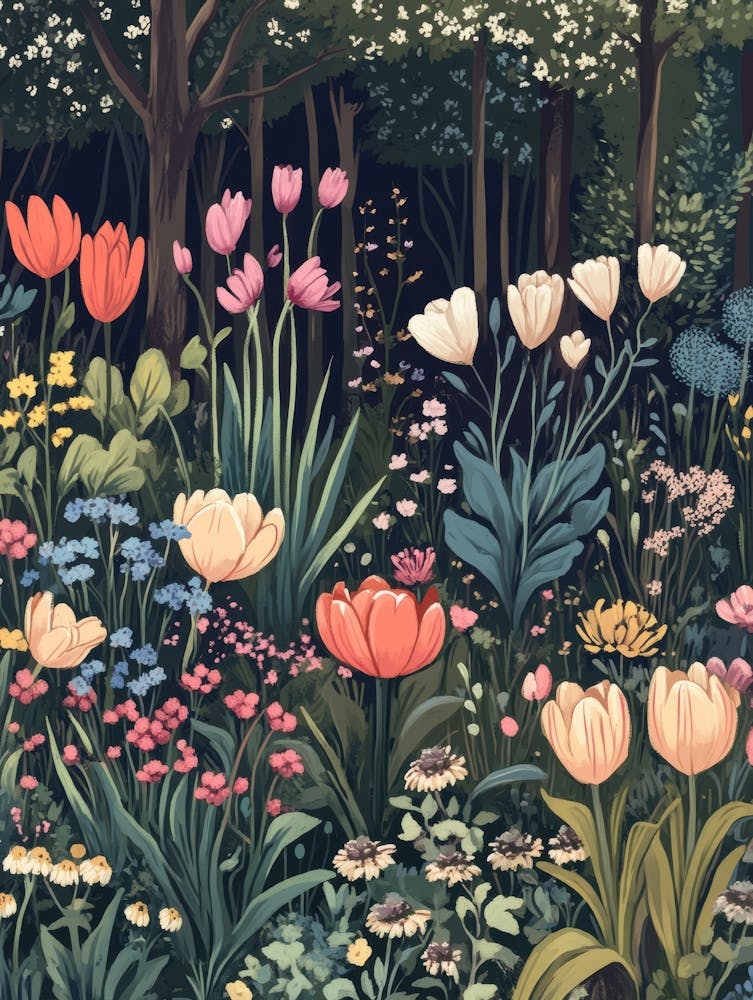 Tulips In The Forest 1