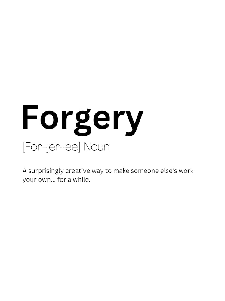 Forgery Definition Meaning
