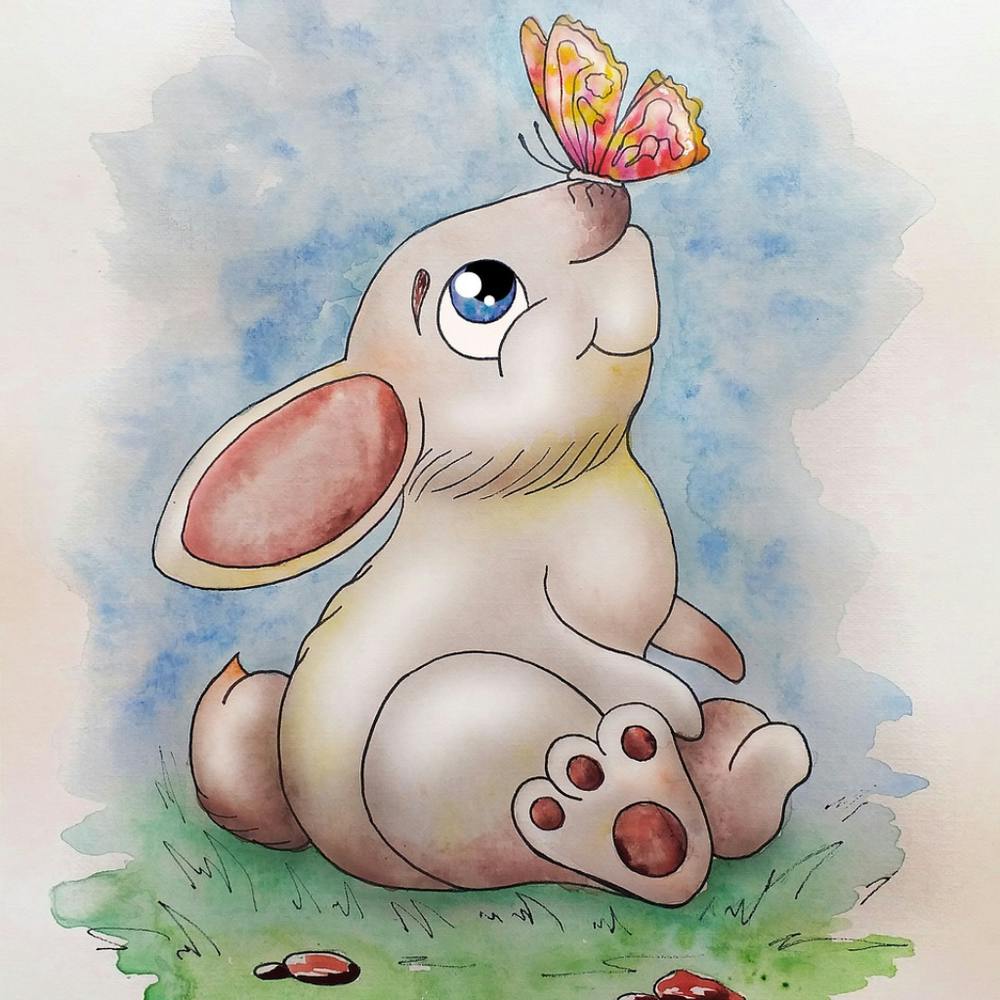 Bunny With Butterfly