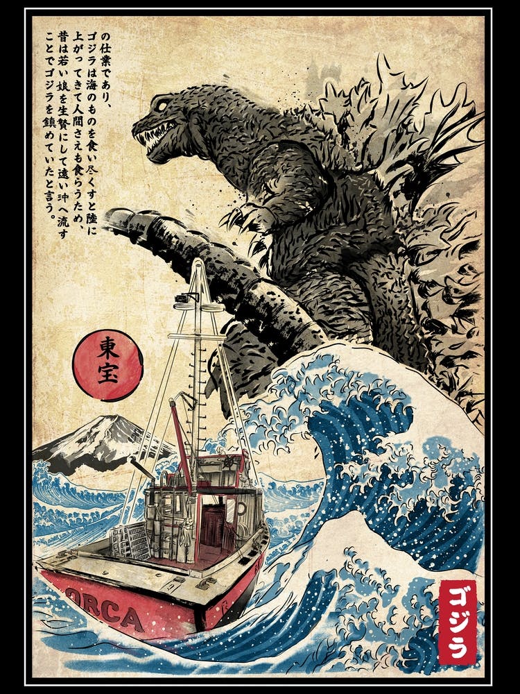 Orca In Japan Woodblock