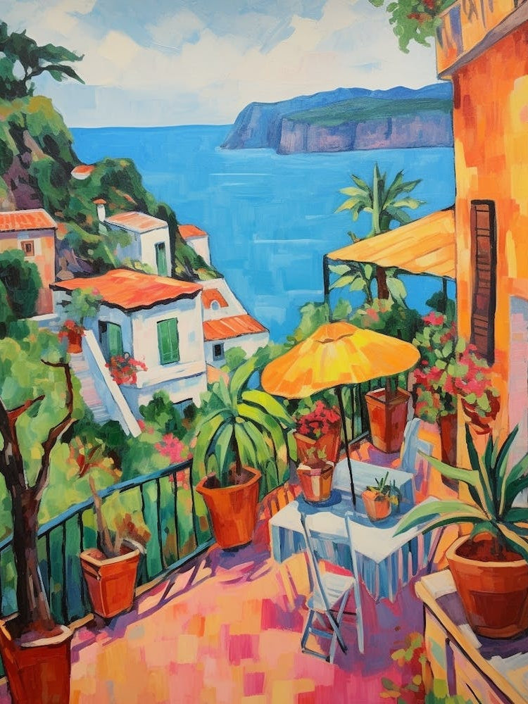 Amalfi Coast Italy 1 Fauvist Painting