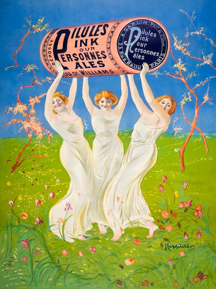 Pink Pills For Pale People (1910), Leonetto Cappiello