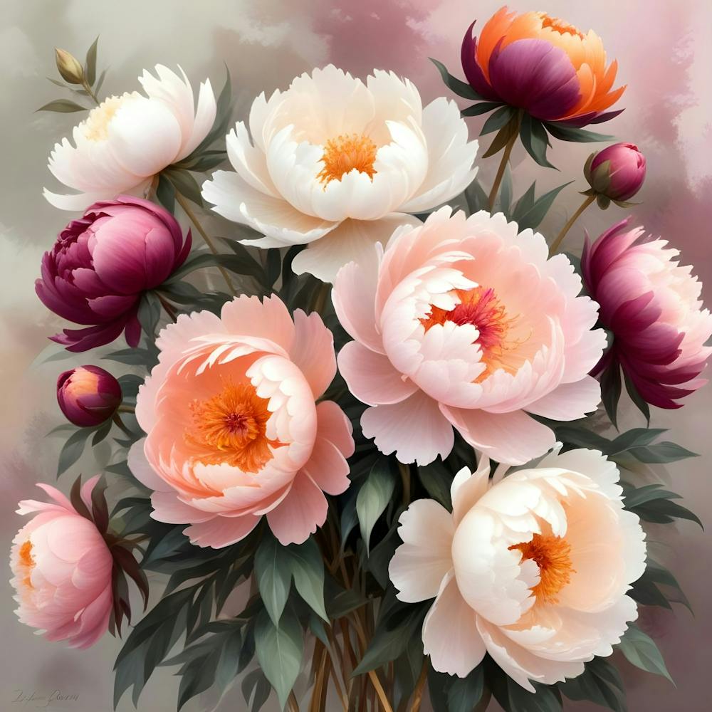 Peonies In A Vase 3