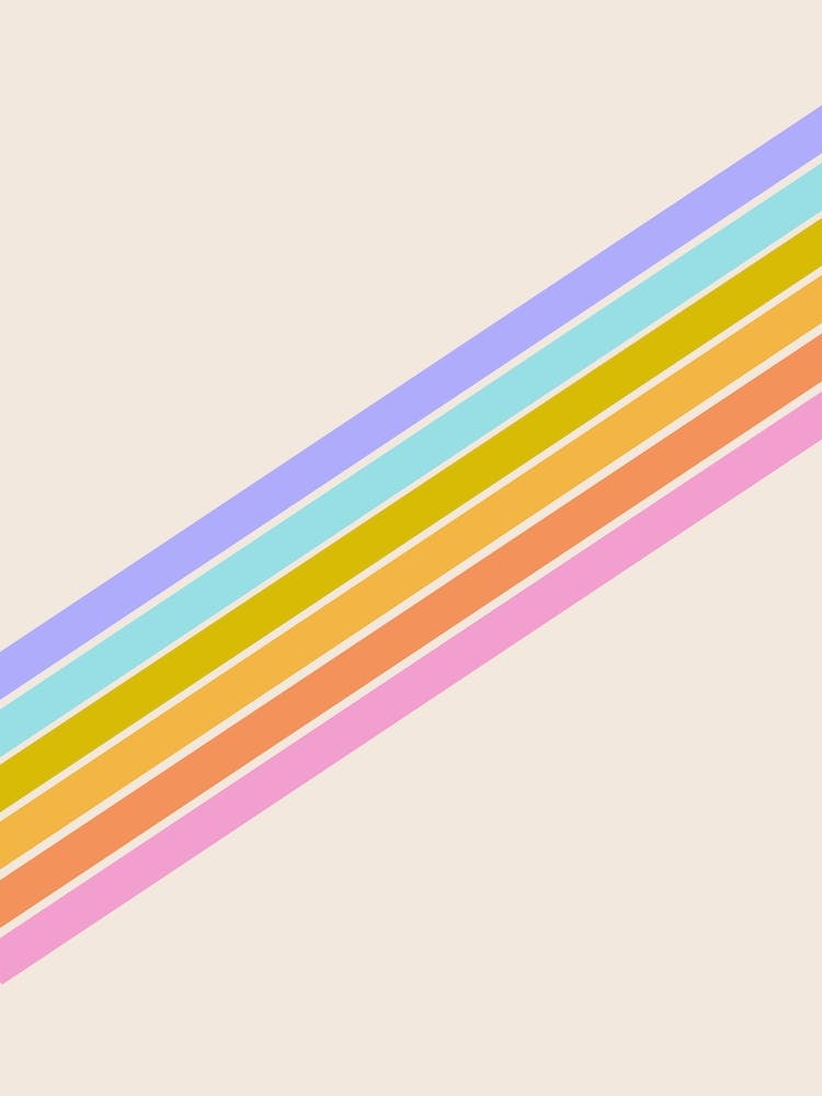 Retro Rainbow Stripe