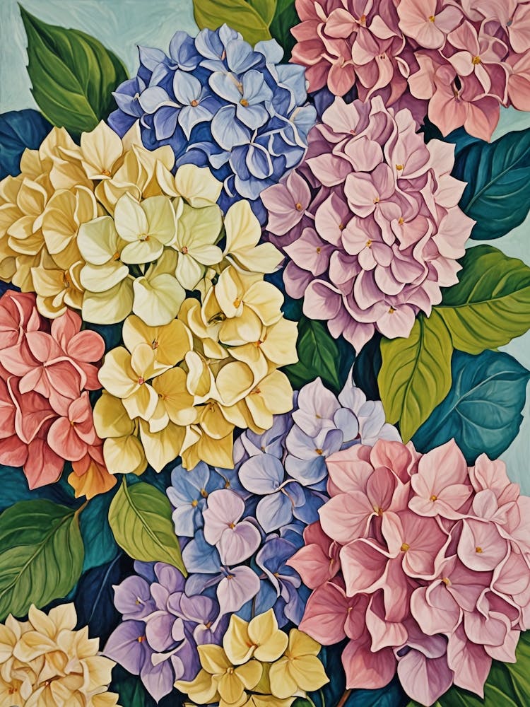 Pastel Hydrangeas no2