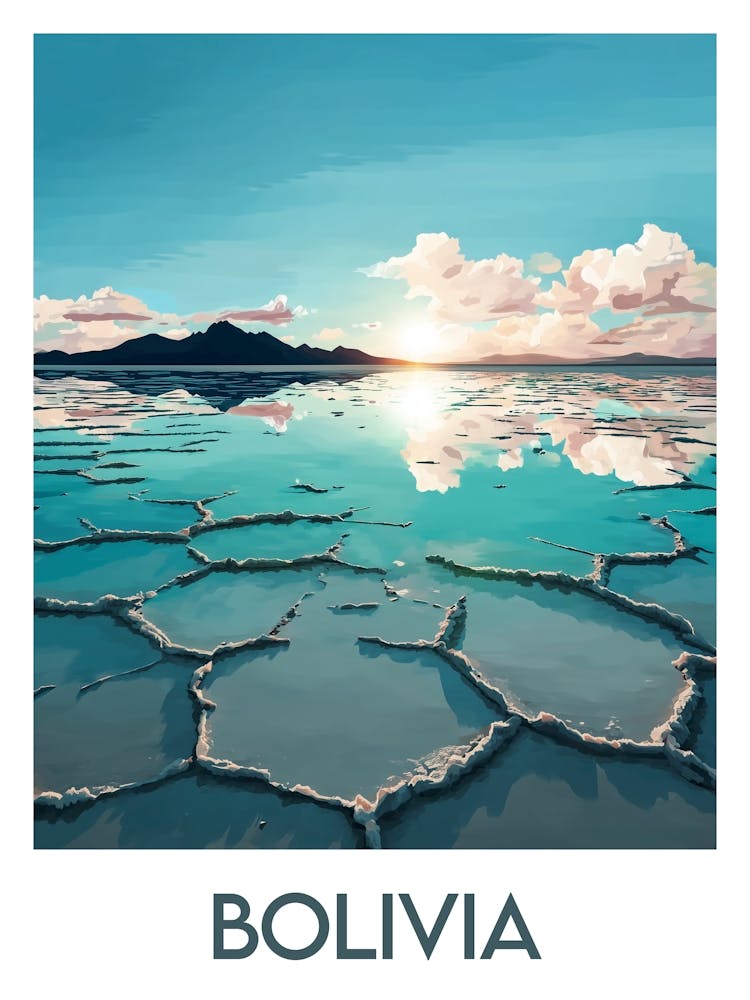 Affiche de voyage Bolivia