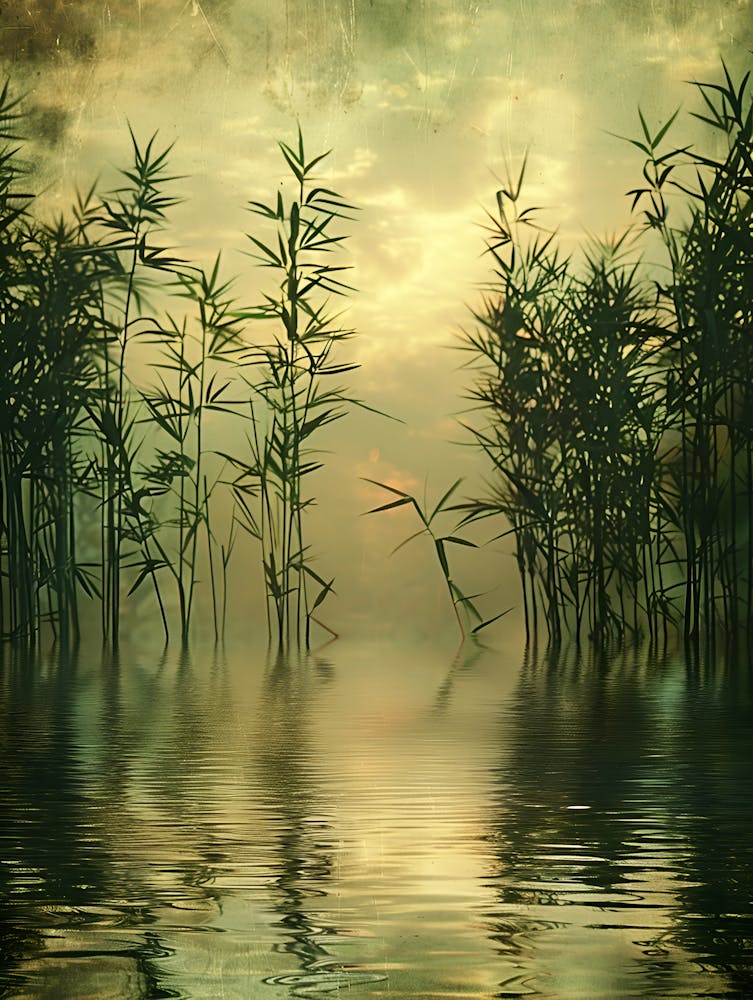 Bamboo Forest In The Mist