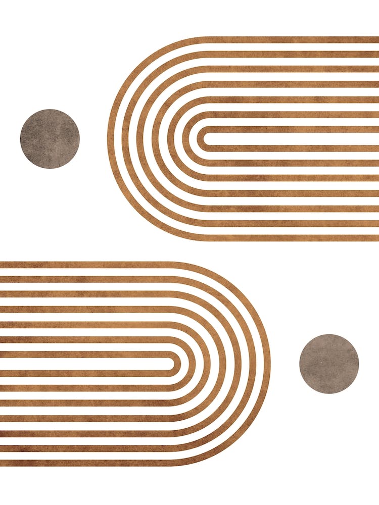 Mirrored Arches On White Horizontal