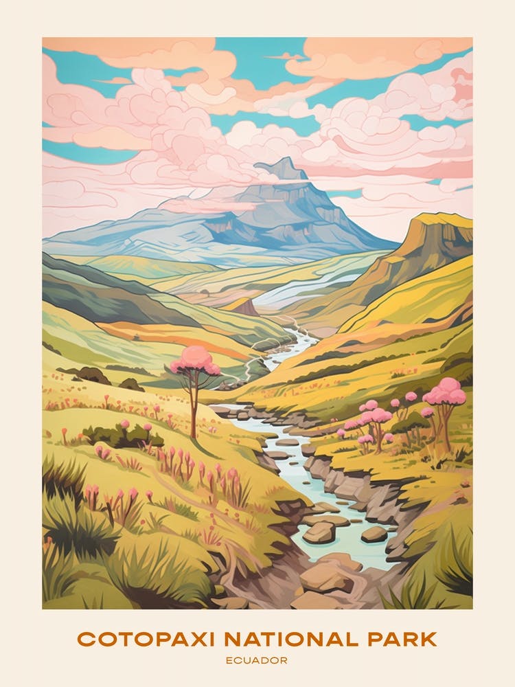 Cotopaxi National Park Ecuador Hike Poster