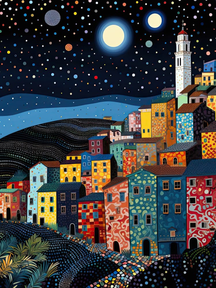 Genoa, Italy, Illustration In The Style Of Pop Art 2