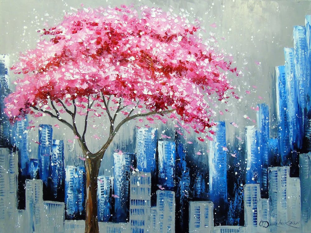 Cherry blossom in the city