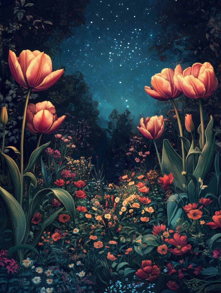 Tulips In The Night