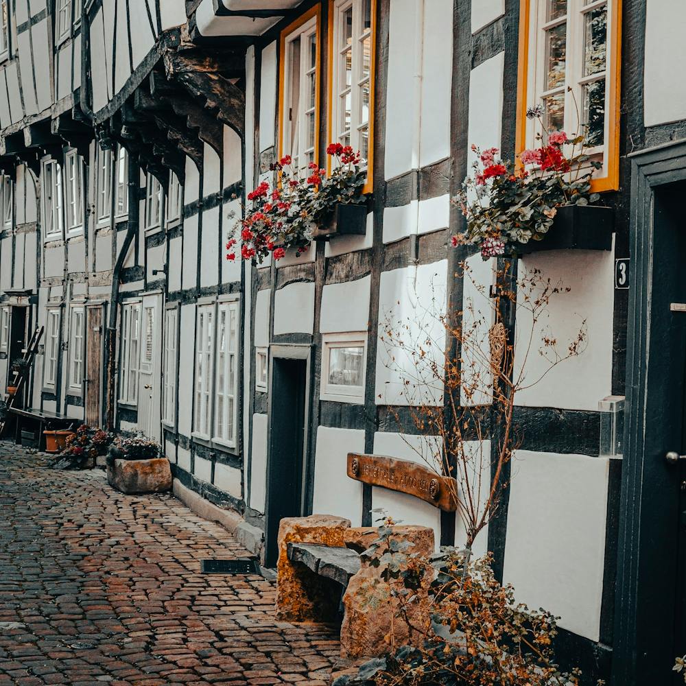 Old German Half Timbered Houses 06