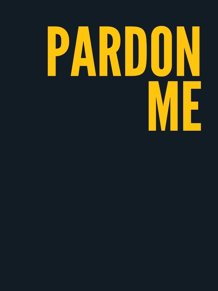 Pardon Me Navy And Yellow