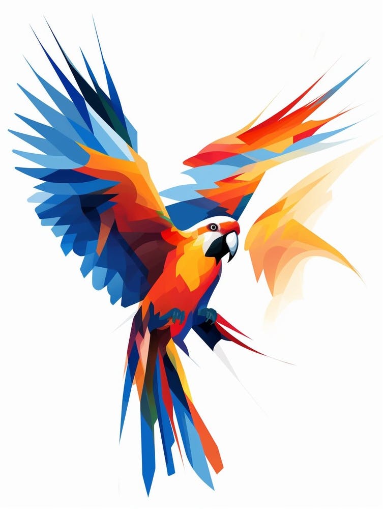 Parrot Minimalist Abstract 2