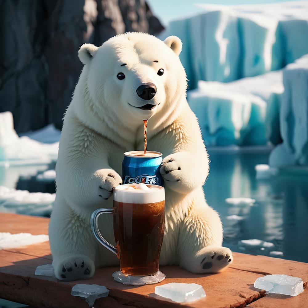 Polar Bear With Beer