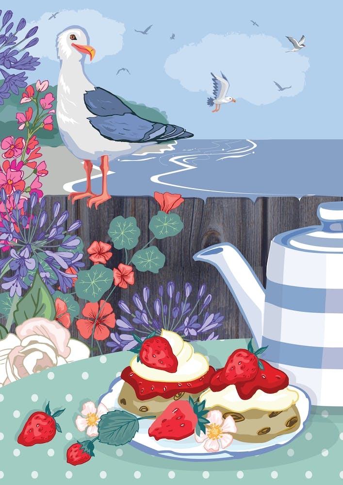 Seagull Eyes On The Cream Tea
