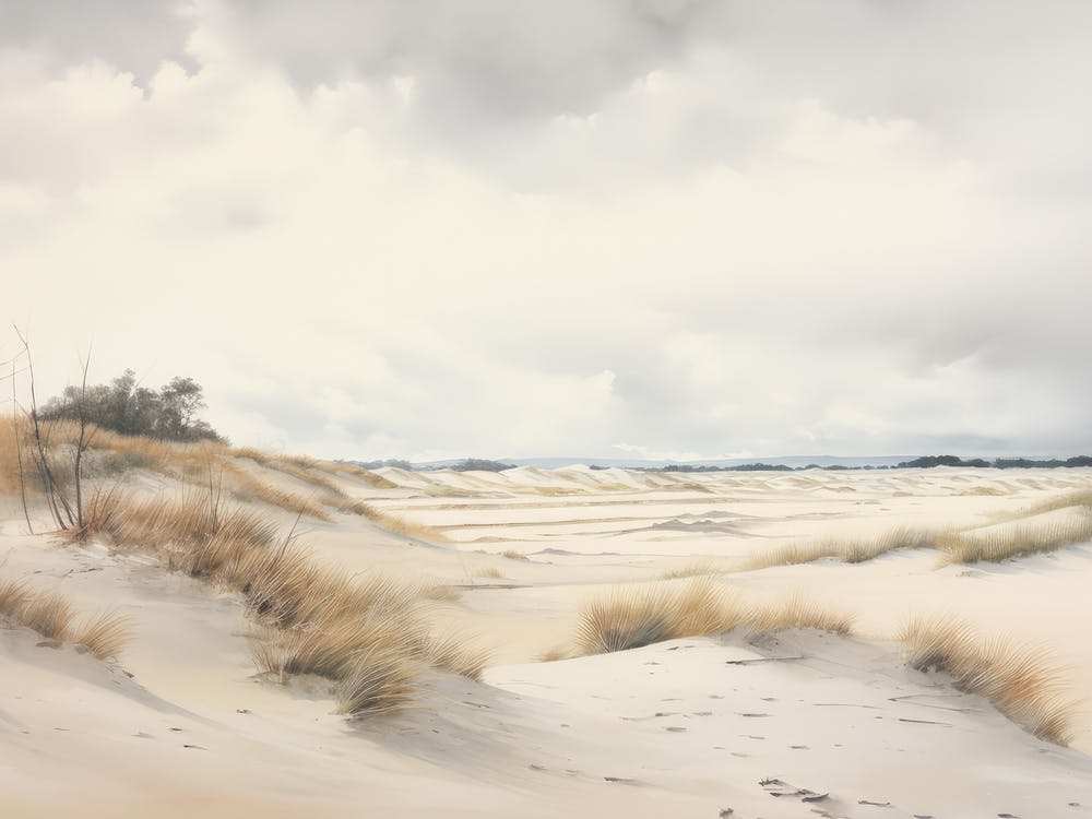 Sand Dune Vintage Painting