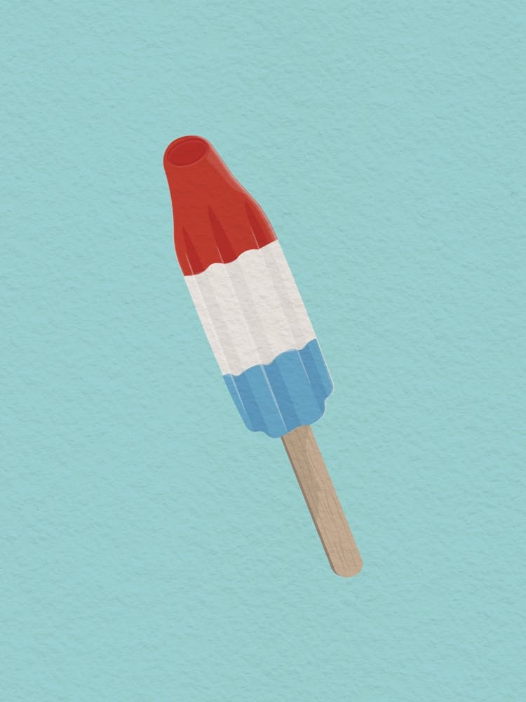 Summer Bomb Pop Popsicle