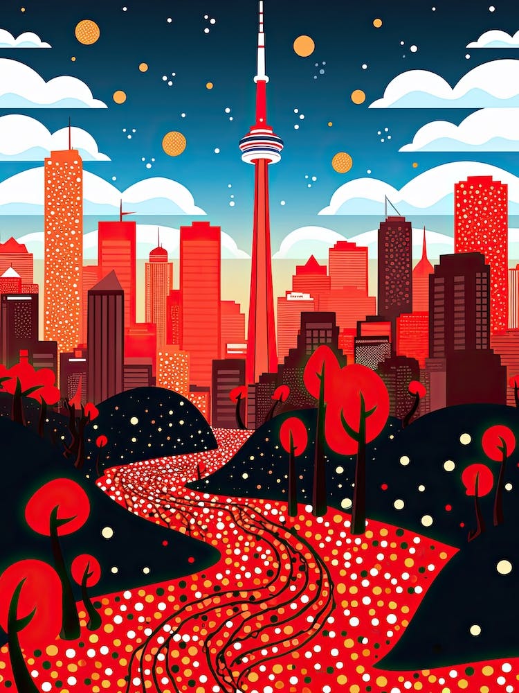 Toronto, Illustration In The Style Of Pop Art 2