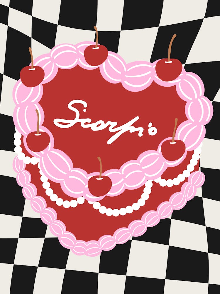 Scorpio Coquette Cake