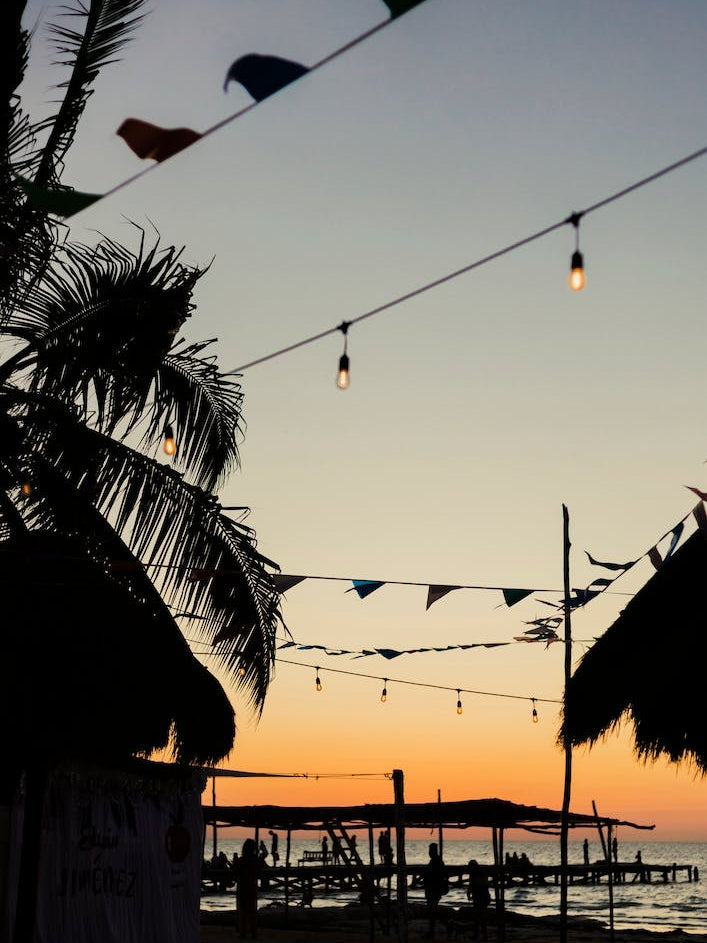 Island Party During Sunset On Holbox Island Mexico
