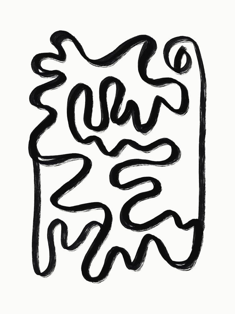 Sasquatch Strichzeichnung