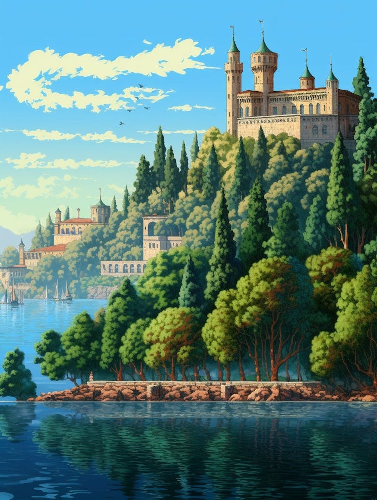 Topkapi Palace Pixel Art 8