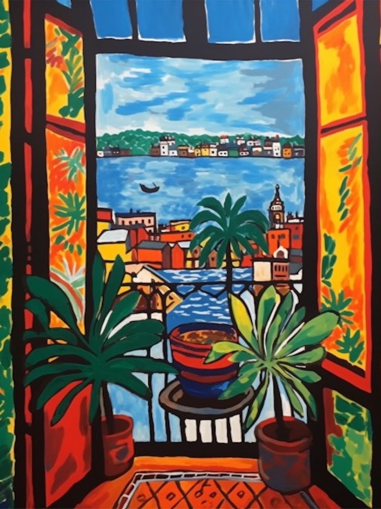 Window Copenhagen Denmark In The Style Of Matisse 1