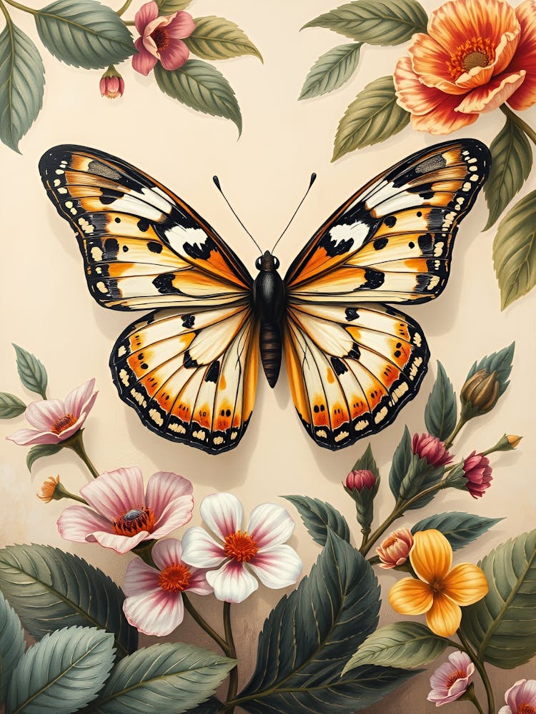 Butterfly On A Flower 3