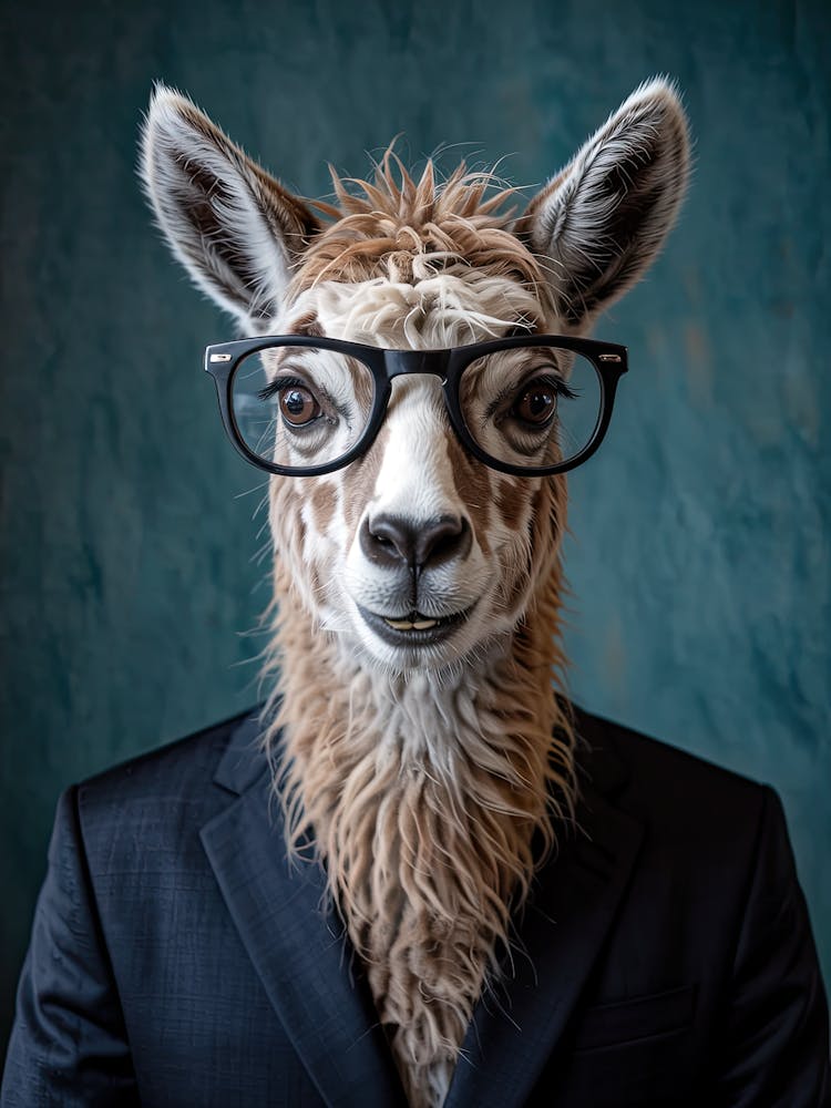 Llama In Business Suit