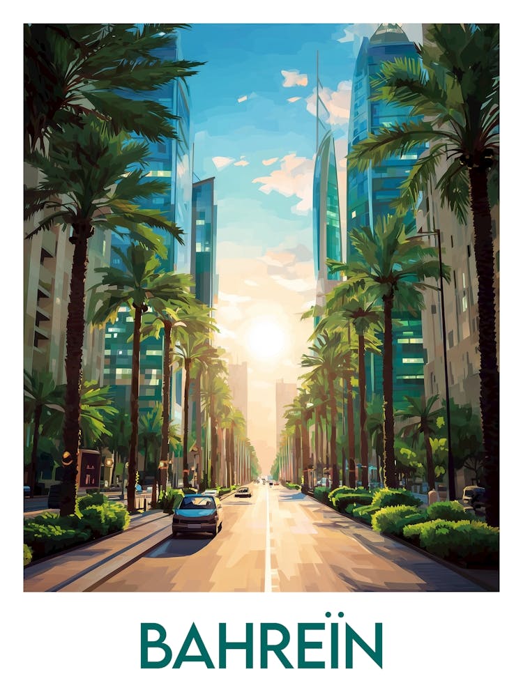 Affiche de voyage Bahreïn