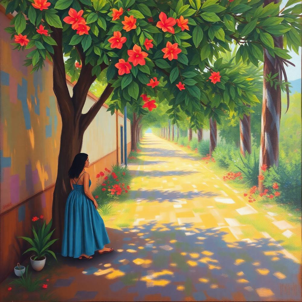 Girl Under A Tree