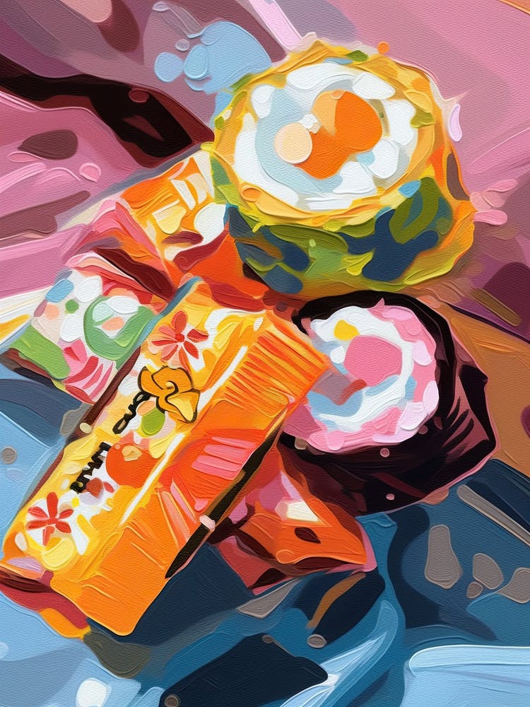 Sushi Oil Painting 3