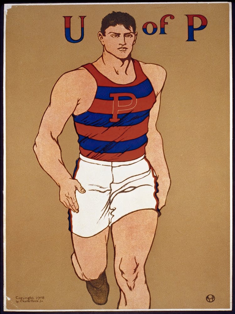 Athlete Print In High Resolution, Edward Penfield 1