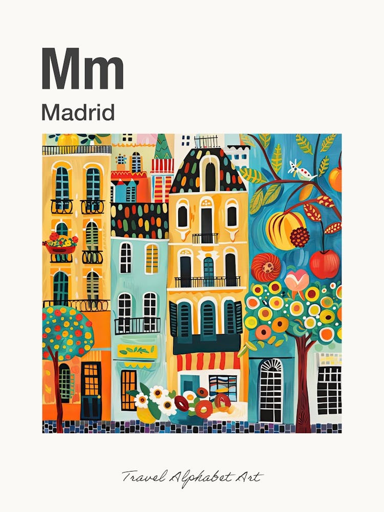 Kids Travel Alphabet  Madrid 3