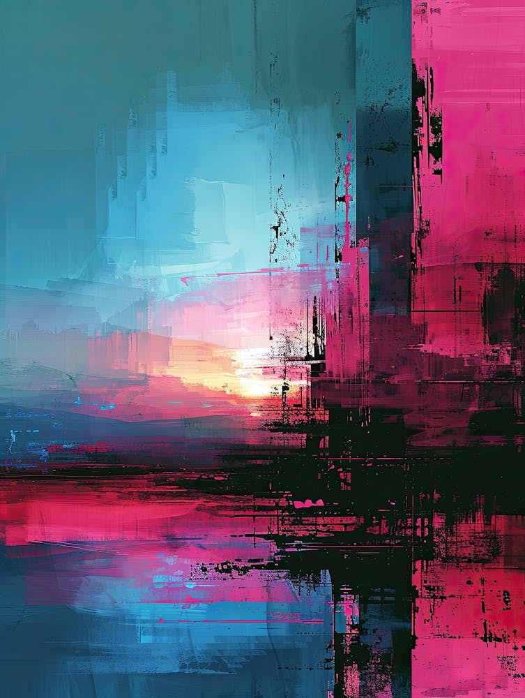 Abstract | Pixel Minimalism Art Series