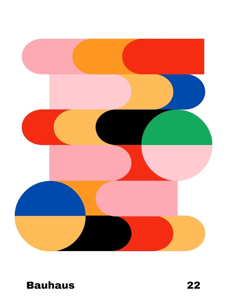 Geometric Bauhaus Poster 22