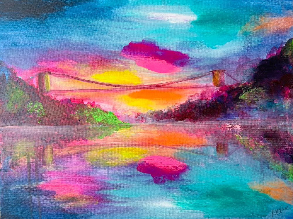 Sunset Over Bridge