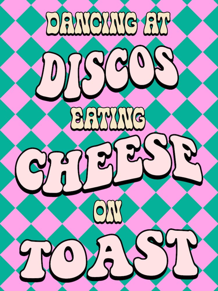 Dancing At Discos Merry Happy Kate Nash Chequer Purple Print