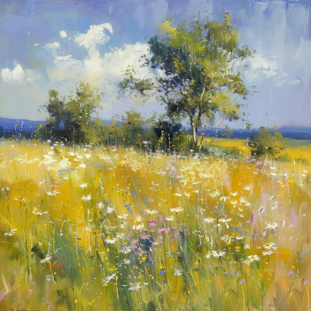 Daisies In The Meadow