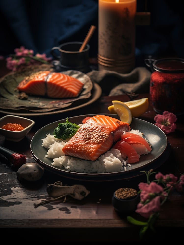 Salmon On Rice