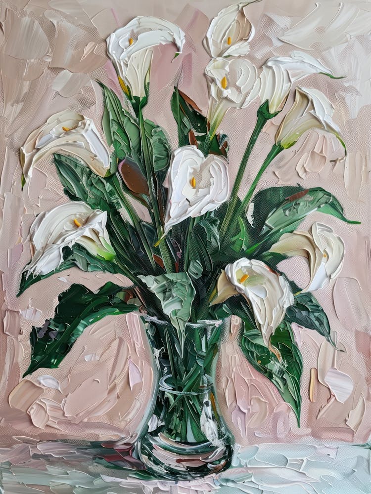 A World Of Flowers Calla Lily 1 Painting
