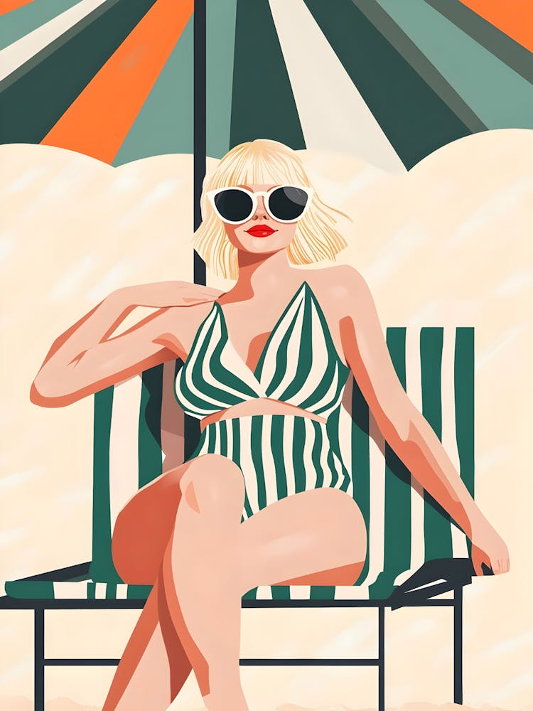 Beach Girl In Bikini