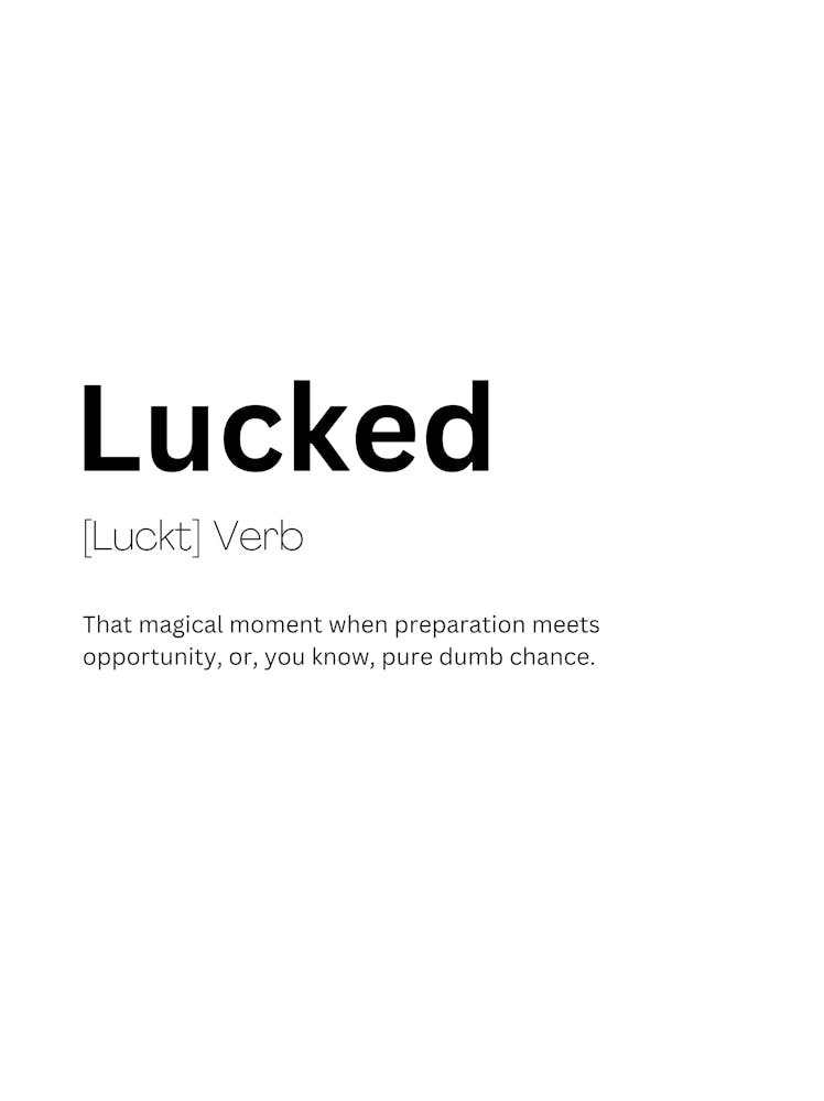 Lucked Definition Meaning